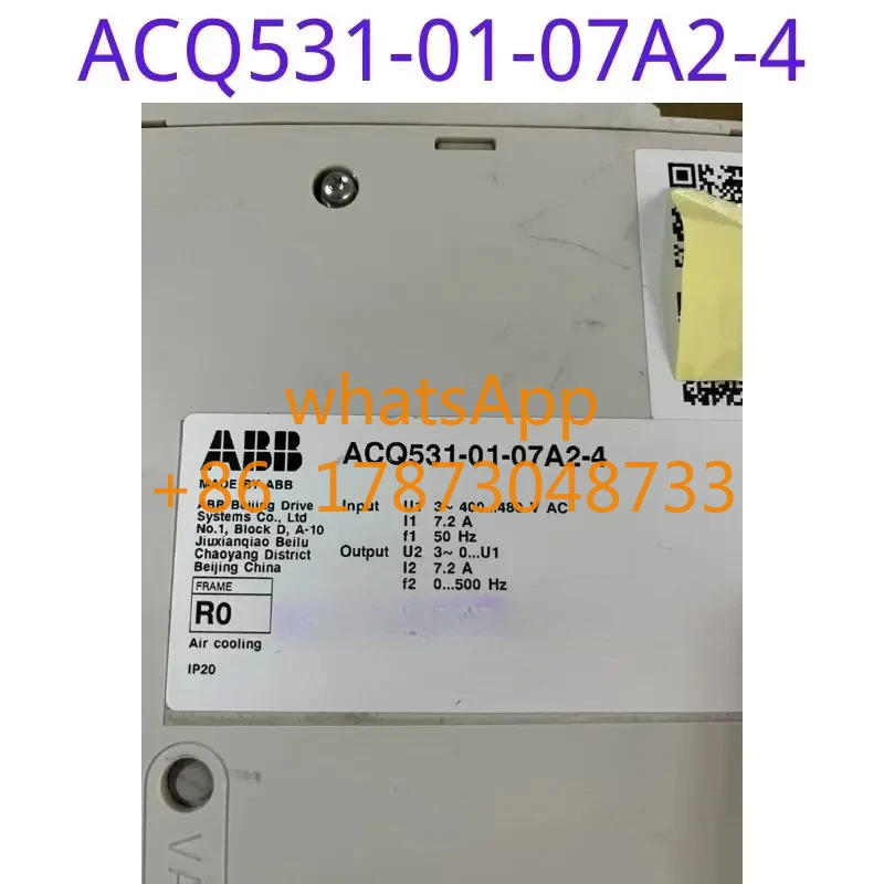 리퍼 주파수 변환기 ACQ531-01-07A2-4는 기능이 그대로 유지됩니다.