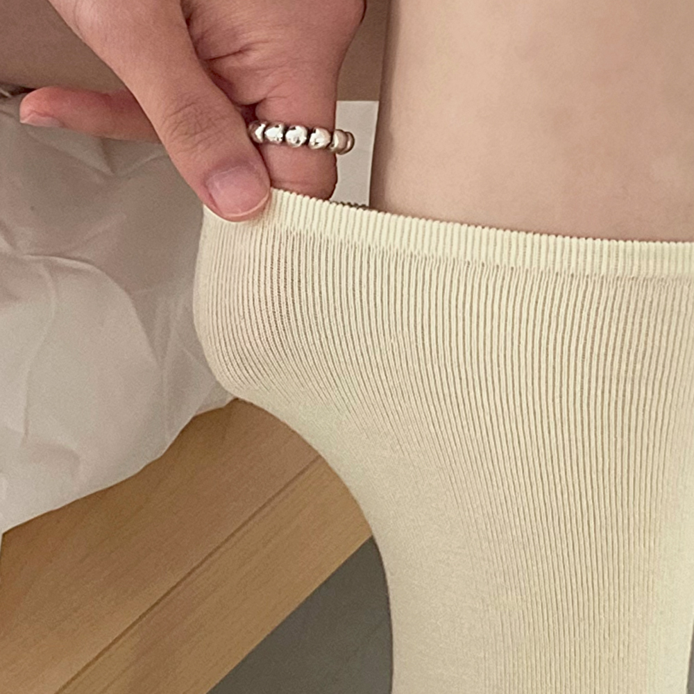 스타킹양말 중목 무지 얇은 봄 여름 레이온 국산 삭스 이미지 3
