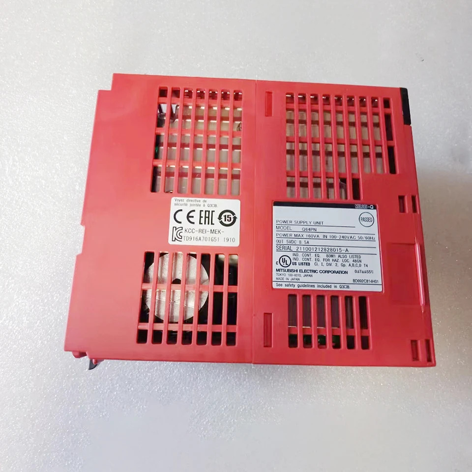 미쓰비시호환 Q64PN Q 시리즈 PLC 전원 모듈 입력 100-240VAC 50/60HZ 160VA 5VDC 8.5A 오리지널