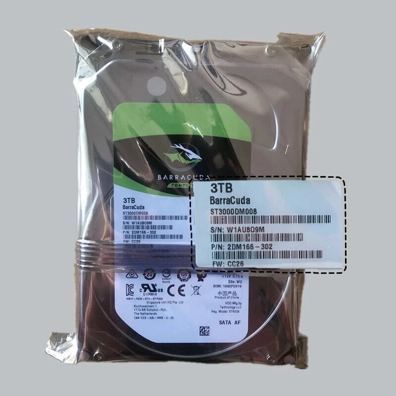 ST3000DM008Seagate 3TB 3.5 SATA 6 Gb/s 64MB 7.2K 감시 하드 드라이브새 원본