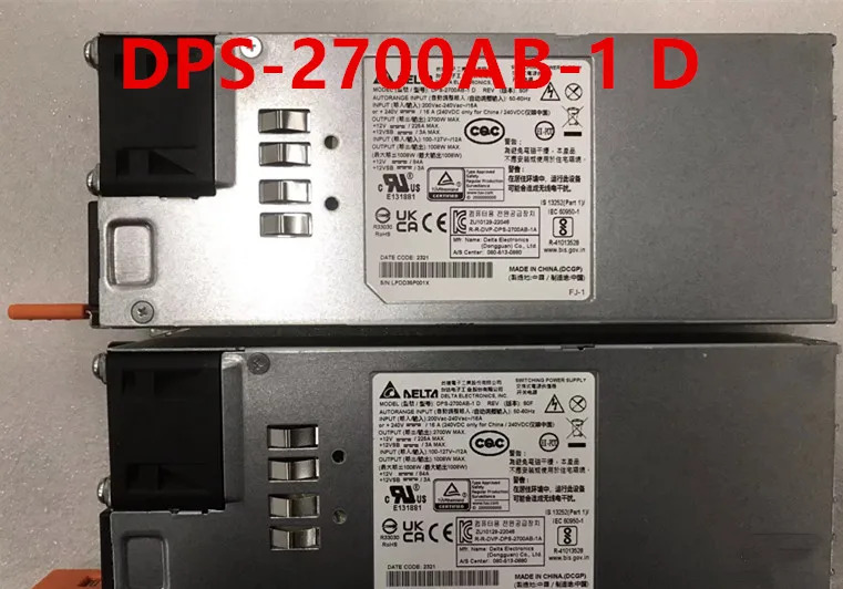 DELTA 2700W DPS-2700AB-1 D DPS-2700AB-1D거새 원본 전원공급장치는 새 처럼 작동