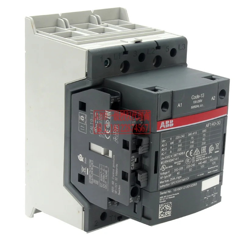 ABB 접촉기 AF140-30-11-13 100-250V50/60HZ-DC ID 1SFL447001R1311