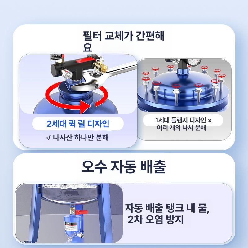 산업용 유수분리기 여과기 플랜지형 압력식 수분제거기 오일 정밀 압축기 정화 - 상세 이미지 5
