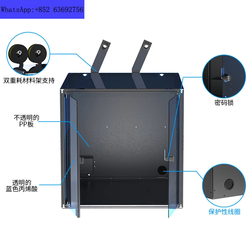 3D 프린터 액세서리 A1 밀봉 PC 보드 고온 내성 topo 완전 밀폐형 저소음 상자