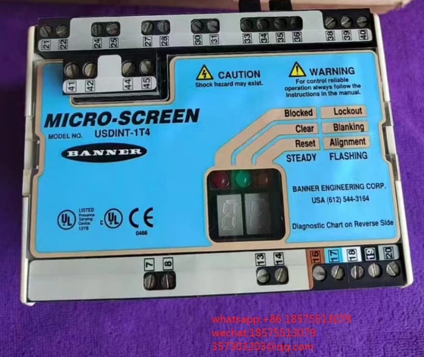 배너 USDINT-1T4 보안 래스터 라이트 컨트롤러 MICRO-SCREEN