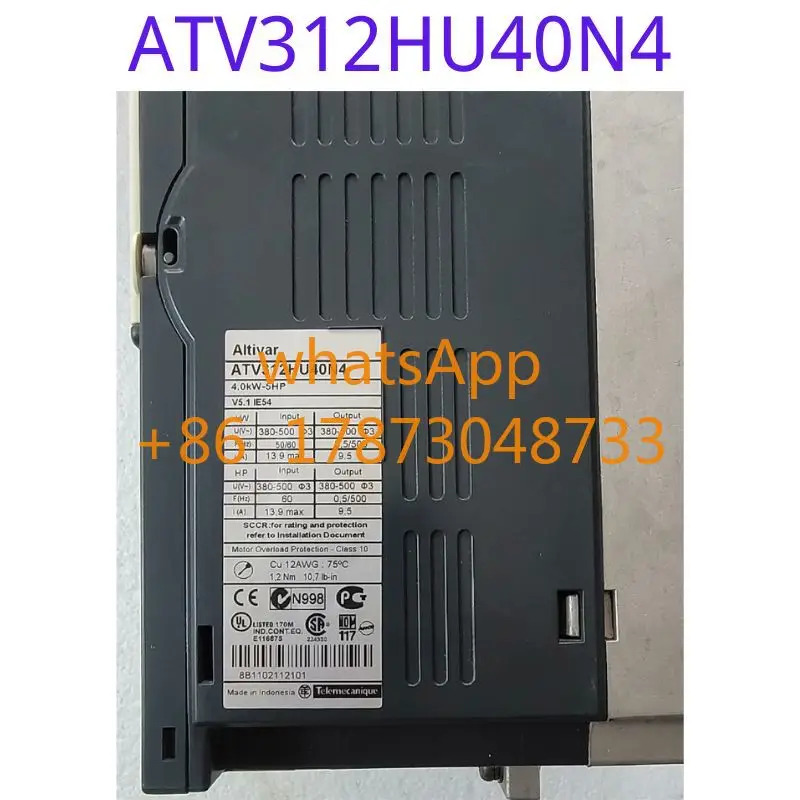 리퍼 주파수 변환기 ATV312HU40N4 4KW 3상 380V 기능이 리퍼되었으며 손상되지 않았습니다.