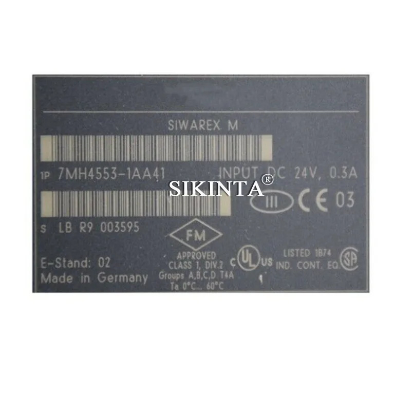 S7-300 디지털 출력 62002-0FA10 7MH4601-1AA01 7MH4601-1BA01 7MH4553-1AA41 완전히 리퍼