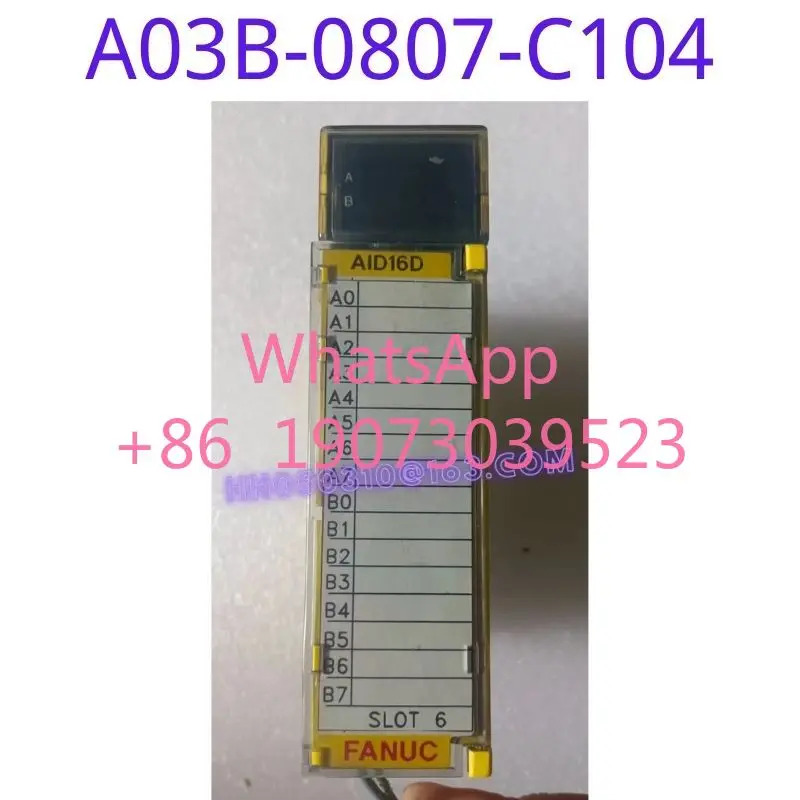 리퍼 모듈 A03B-0807-C104 AID16D는 기능적으로 리퍼되었으며 외관이 손상되지 않았습니다.