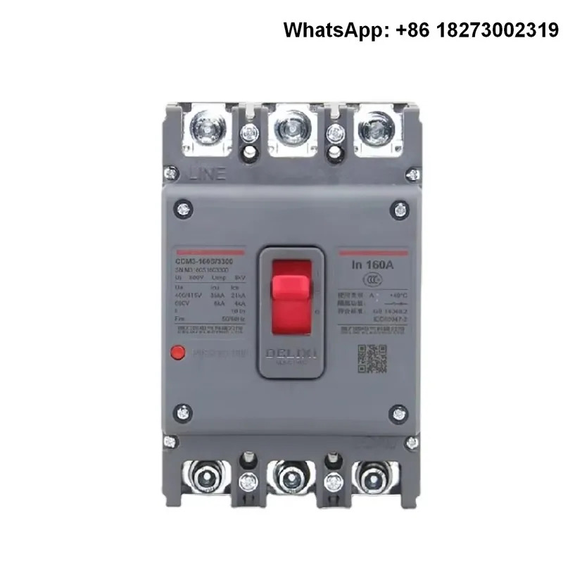 DELIXI 전기 MCCB 몰드 케이스 회로차단기 CDM3 250A 300A 400A 3P 4p