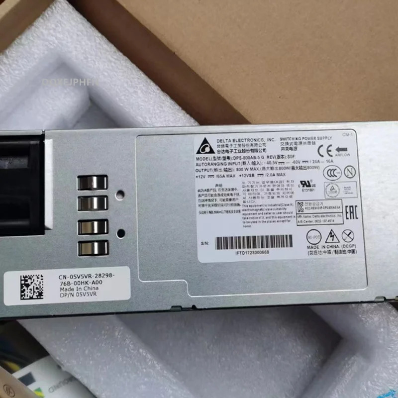 델타 DC 800W DPS-800AB-5 G 05V5VR 5V5VR FPJ4D 0FPJ4D새 원본 전원공급장치