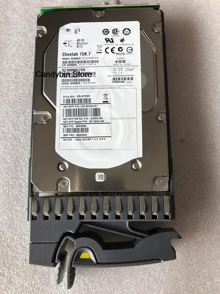 NetApp X290A-R5 SP-290A-R5 108-00226  A0 46X0880 46X0882 600G