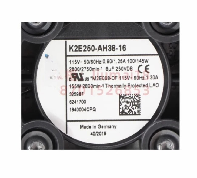 캐비닛 냉각팬 독일 SK3244.110 K2E250-AH38-16 115V 145W