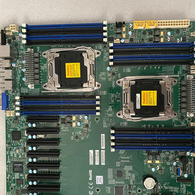 슈퍼마이크로 서버 마더보드X10DRX LGA 2011 C612 지지대 E5 2600 V3 V4 CPU DDR4 PCI-E 3.0 리퍼 완료