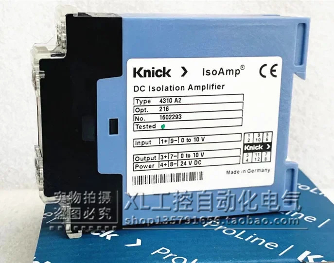 오리지널 독일 Knick/Konic 절연체 신호 증폭기 4310A2 0-10V 24VDC .