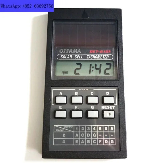 DET-610R 일본 타코미터 가솔린 엔진 속도계 8 기통