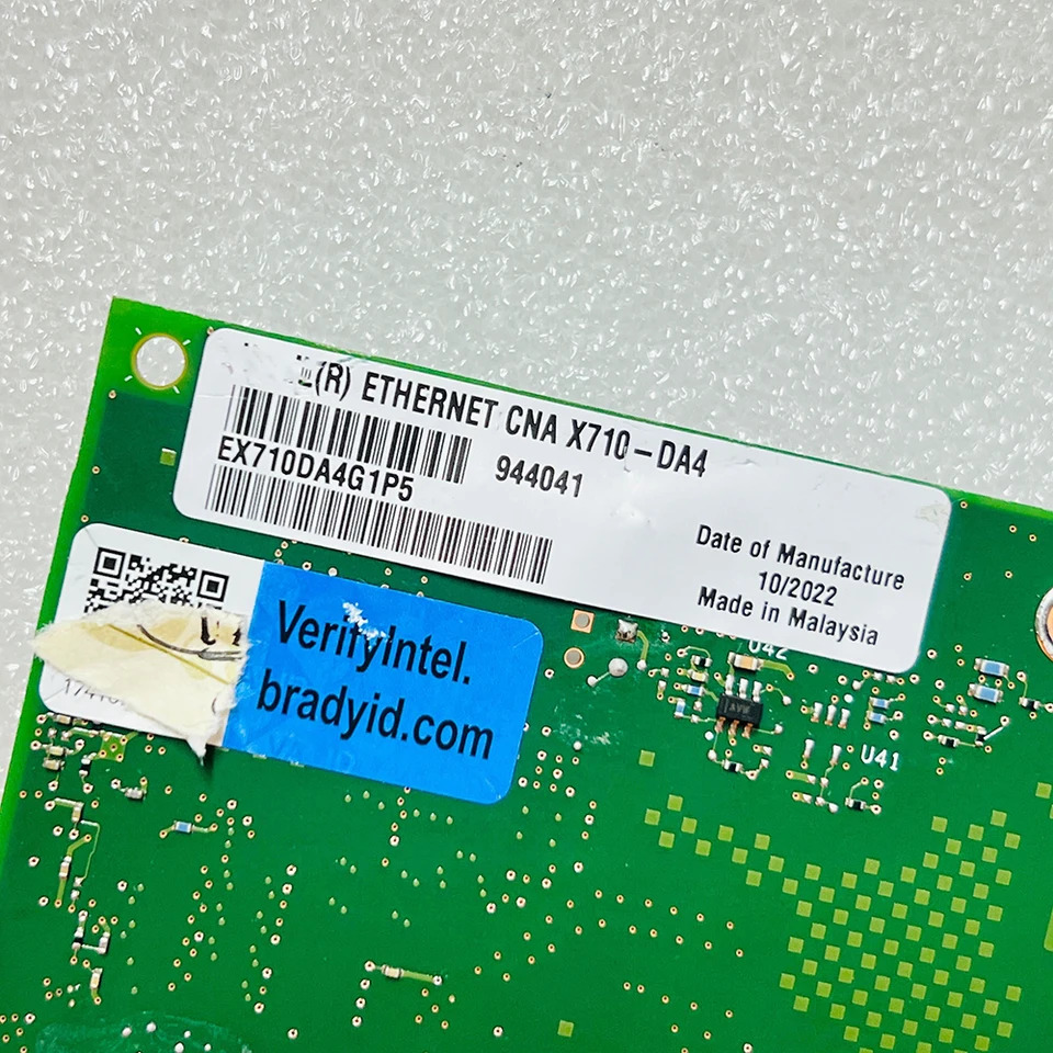 X710-DA4BLK 4 포트 10G 광섬유 네트워크 카드 SFP X710-DA4G1P5