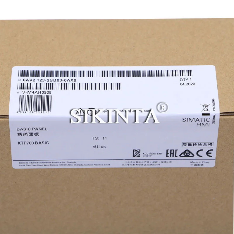 HMI SIMATIC PLC KTP700 기본 패널 터치 스크린 62123-2GB03-0AX0 7 완전 리퍼