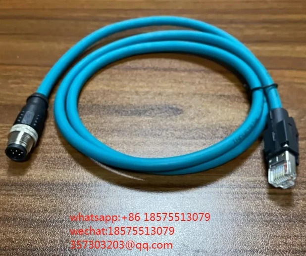 산업이더넷 변속기 센서 케이블 M12 to RJ45 커넥터8 코어 A 코딩