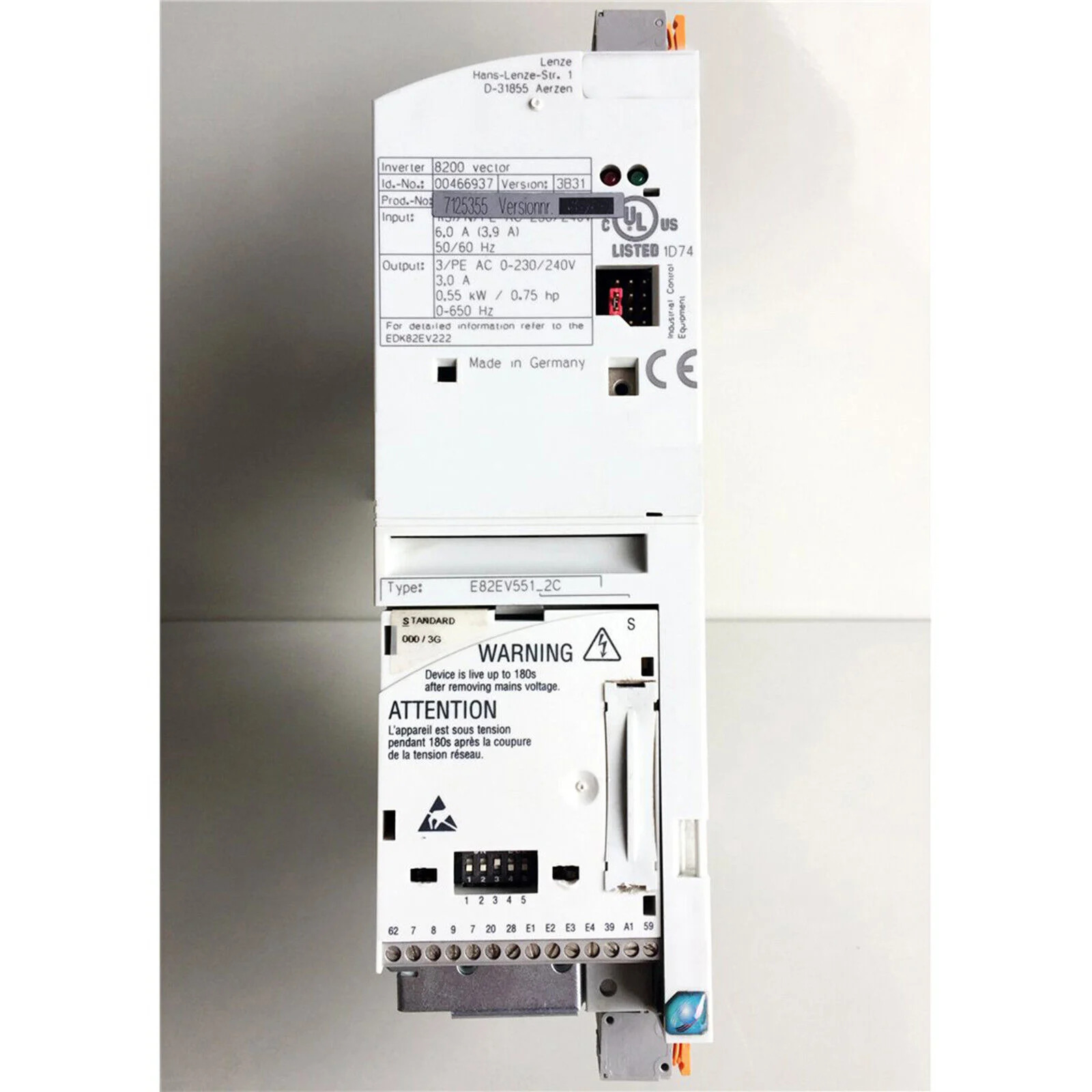 원본 E82EV551-2C 550W 인버터