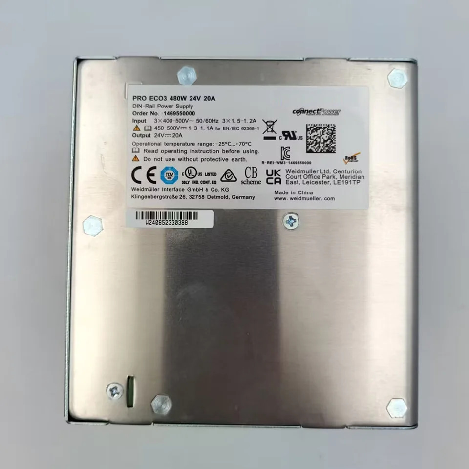 Weidmuller DIN 레일 전원공급장치 3상레일 전원 PRO ECO3 480W 24V 20A 1469550000