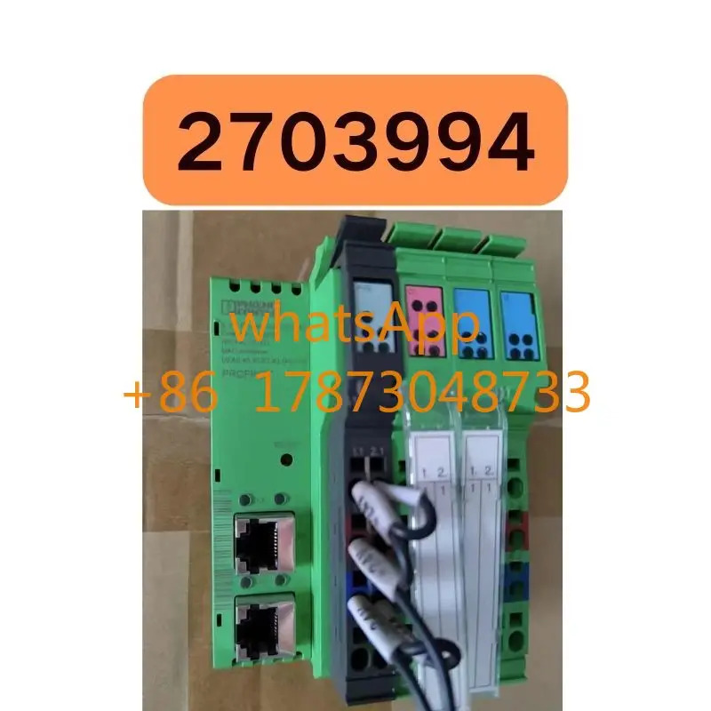 리퍼된 2703994 IL PN BK DI8 DO4 2TX-PAC 모듈은 리퍼를 거쳤으며 손상되지 않았습니다.