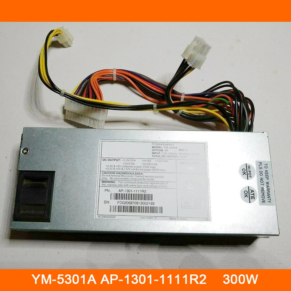 3Y 서버 전원공급장치 YM-5301A AP-1301-1111R2 300W 오리지널