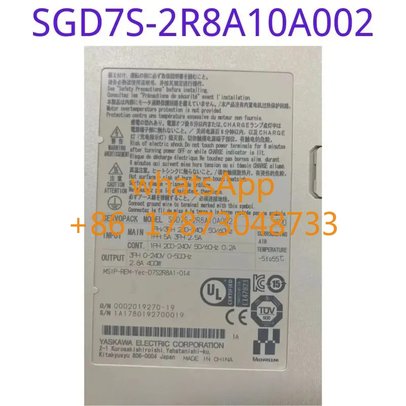 리퍼된 드라이버 SGD7S-2R8A10A002는 기능적으로 리퍼되었으며 외관이 좋고 상태가