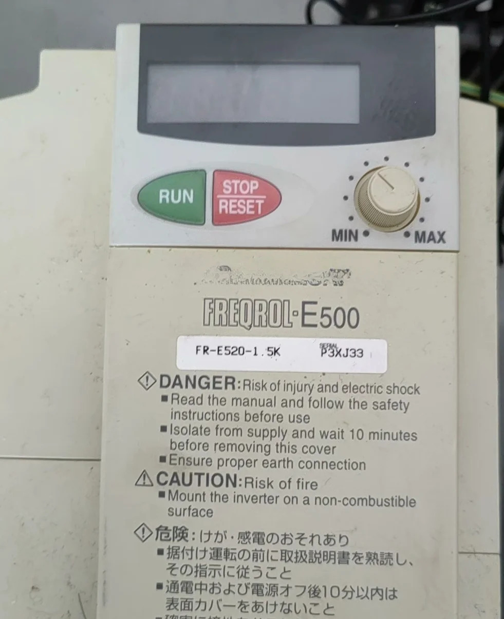 FR-E520-1.5K 3개월 으로 잘 작동함