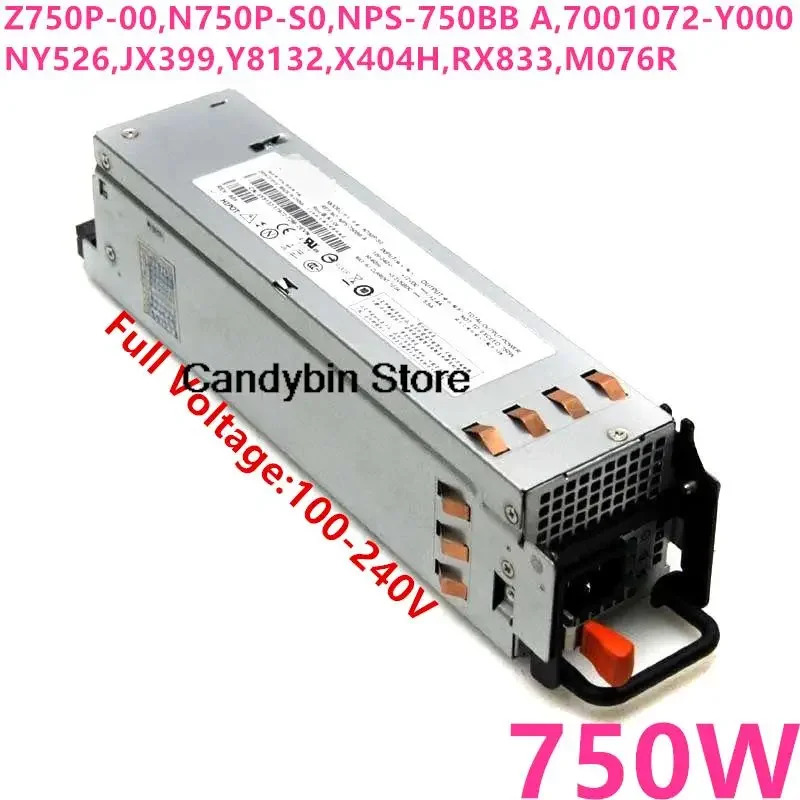 델 PE2950 2970 750W 전원공급장치 Z750P-00 N750P-S0 NPS-750BB A 7001072-Y000 NY526 JX399 Y8132 X404H M076R