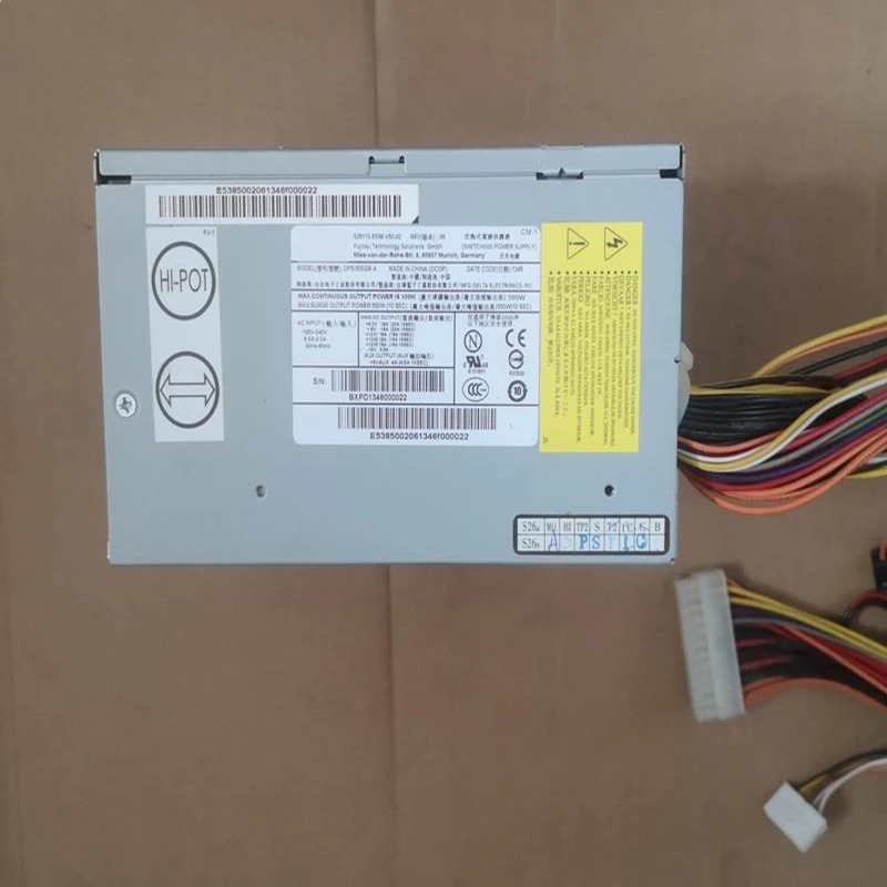Fujitsu Celsius W480 오리지널 PSU 전원공급장치 DPS-500QB A S26113-E538-V50-02 M720 500W 거신