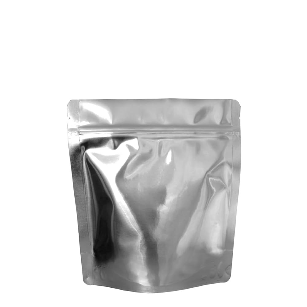 PackFreshUSA 쿼트 7인치 x 9인치 3인치 씰탑 스탠드업 마일라 가방 장기 식품 보관 - 7백만 두께 재밀봉 가능 열 밀봉 100팩 100 - 상품 이미지