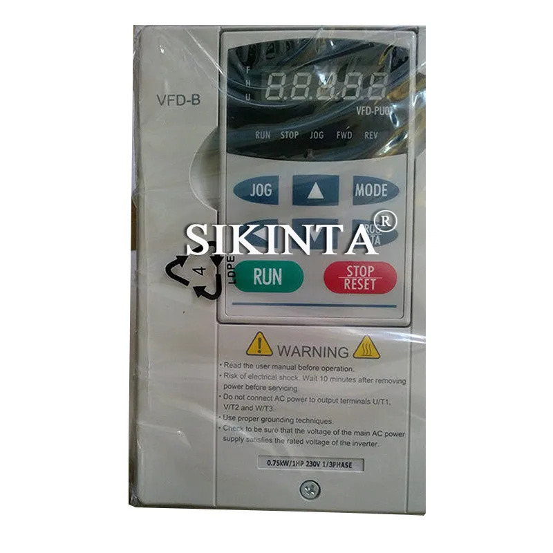 VFD-B 시리즈 인버터 주파수 변환기 VFD007B21A 0.75KW 220V 리퍼