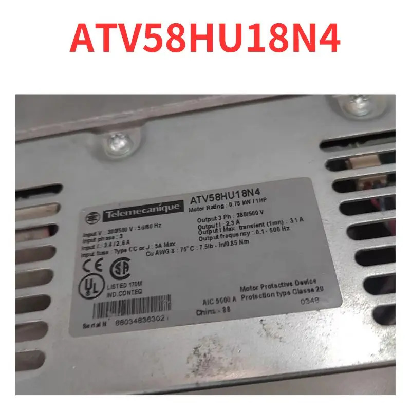 리퍼 완료 주파수 변환기 신 ATV58HU18N4