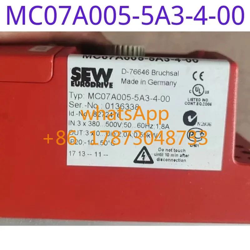 리퍼 주파수 변환기 MC07A005-5A3-4-00 380V 0.55KW 기능 완료 외관도