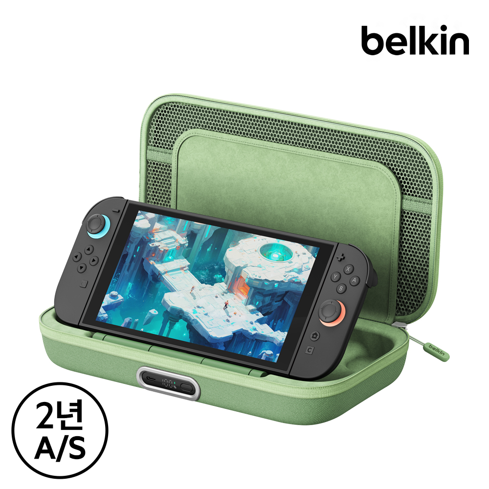 벨킨 닌텐도 스위치2 전용 충전 케이스 10000mAh 보조배터리 포함 파우치 ENA003 상품 이미지