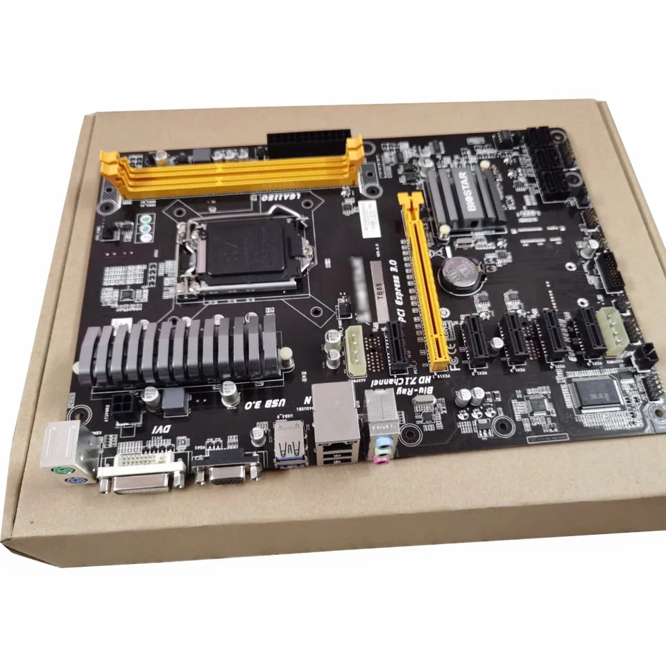 Biostar 마이닝 마더보드 TB85 6PCI-E LGA 1150 DDR3 리퍼