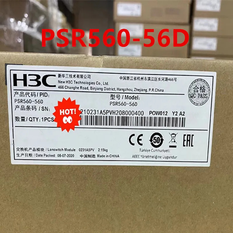 H3C DC오리지널 전원공급장치 560W PSR560-56D GPR560-56DH 신