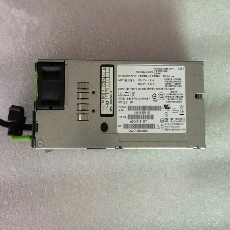 Fujitsu X79 오리지널 PSU 800W 전원공급장치 DPS-800NB A S26113-E574-V50 거신