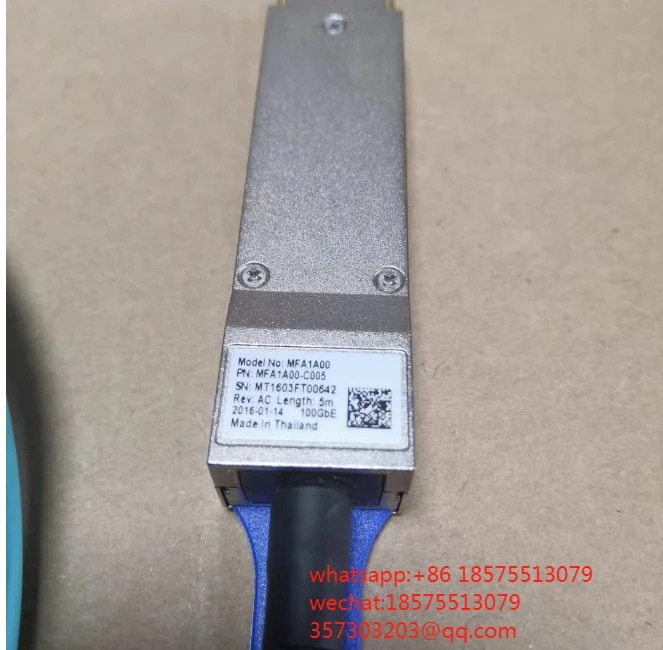Mellanox 고속 케이블 QSFP  광섬유 MFA1A00 5 m 1 피스