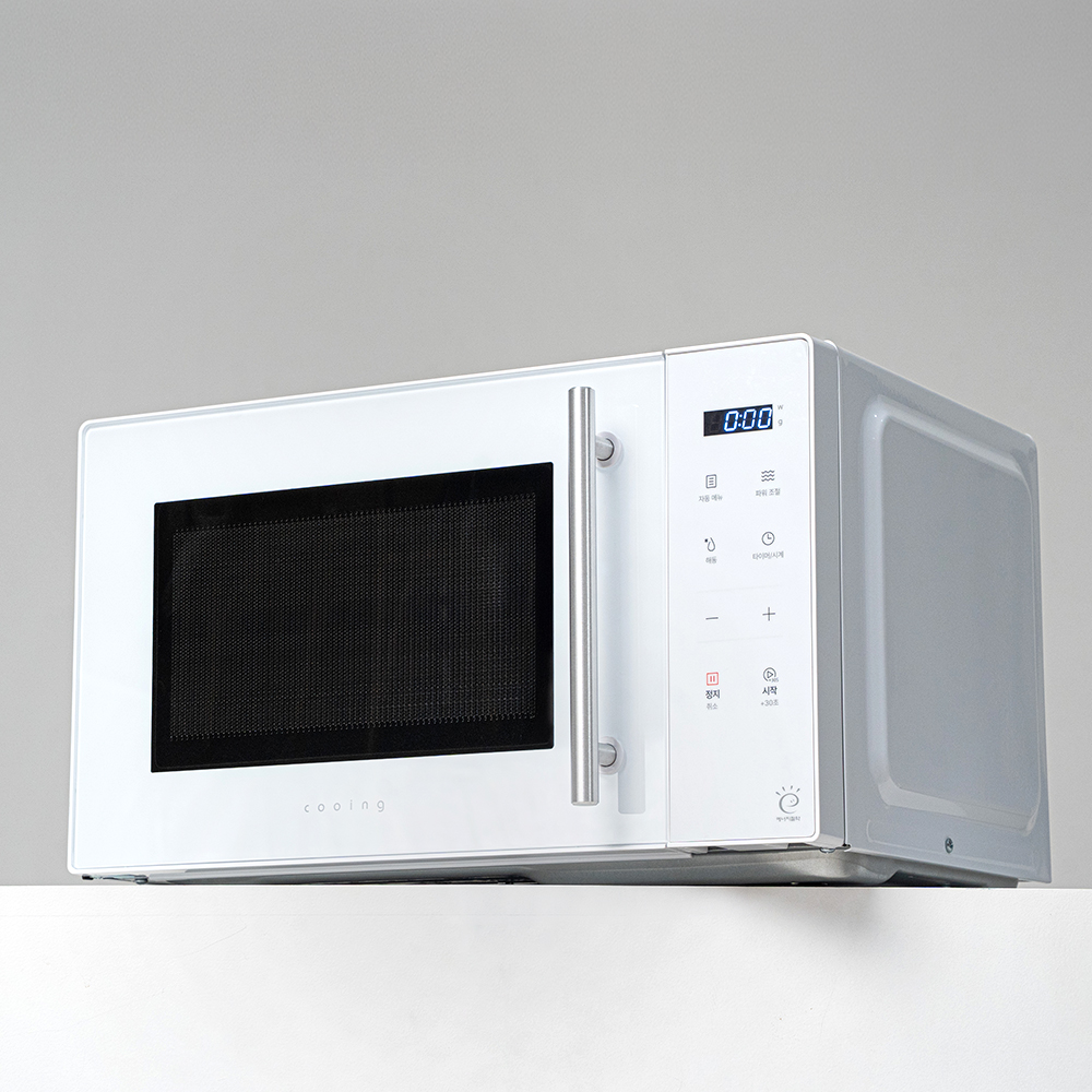 쿠잉 전자레인지 25L MM-E25TW 전자렌지 미니 소형 회전식 원룸 화이트 이미지 7