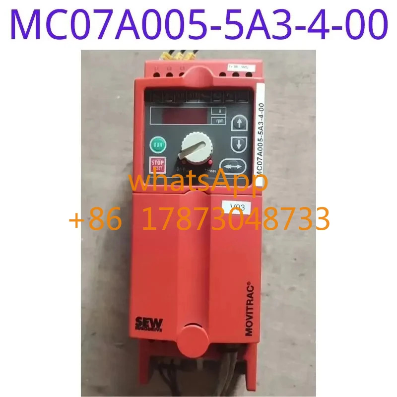 리퍼 주파수 변환기 MC07A005-5A3-4-00 380V 0.55KW 기능 완료 외관도