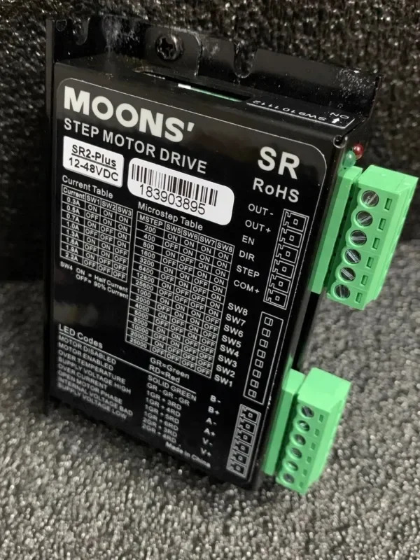 MOONS 드라이브 SR2 업그레이드 플러스 전압 12V-48V SRX02-S