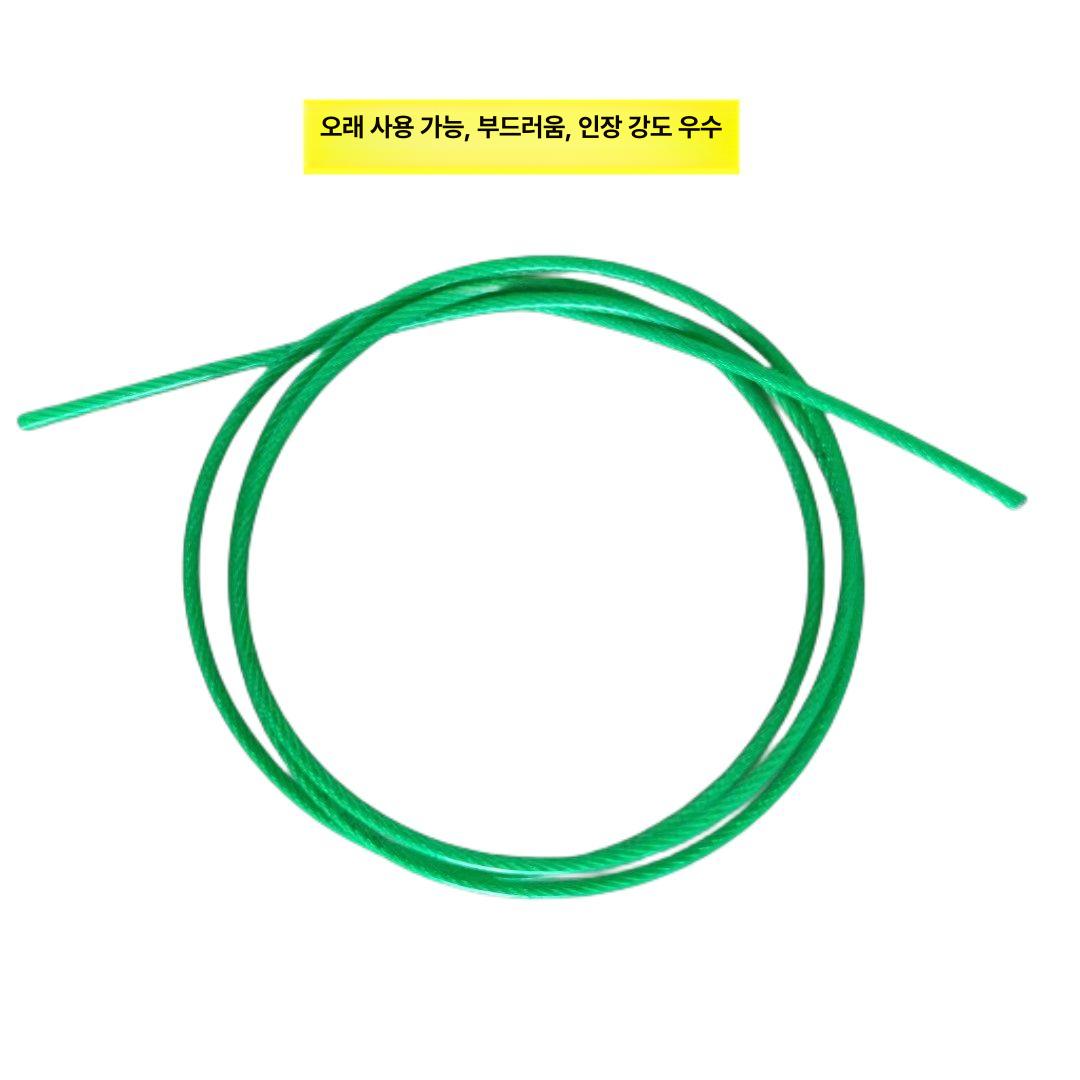 녹색 와이어 케이블 로프 스테인레스 야외 직경 키트 강철 릴통 도금 농자재 아연 - 상세 이미지 3