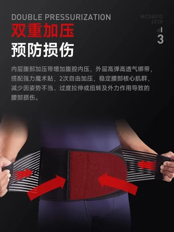 맥데이비드 허리 보호 프로 벨트 러닝 수피트 농구 훈련 493