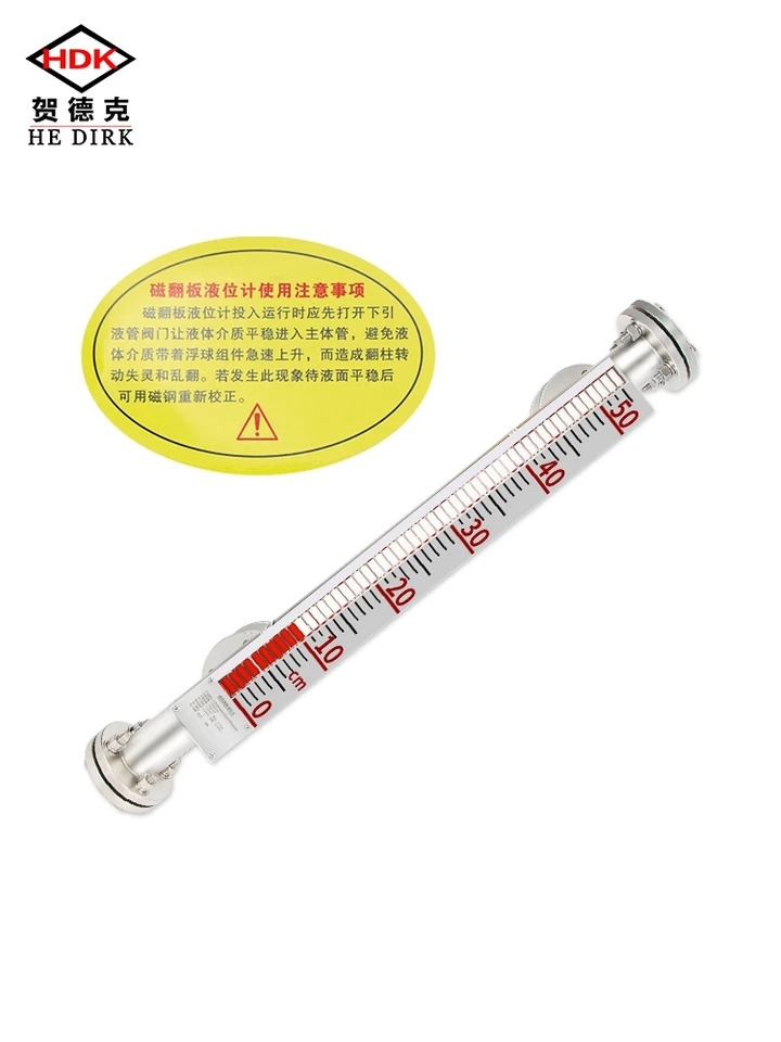라이닝 PTFE 마그네틱 플랩 레벨 게이지 UHZ 수위 부식 방지 측면 장착 상단 원격 변속기