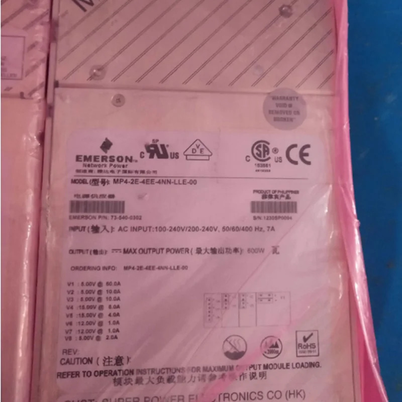 ASTEC/EMERSON 600W MP4-2E-4EE-4NN-LLE-00 740-0302 리퍼 전원공급장치 것처럼 작동