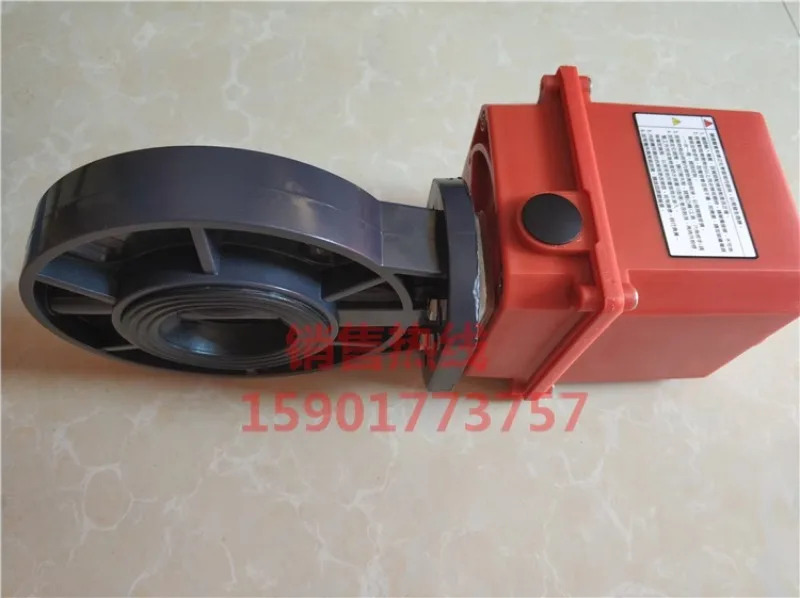 대만 Dingji 전기 버터플라이 밸브 UM-1-UPVC 클램프 DN80 오리지널 MIT-UND-CNS