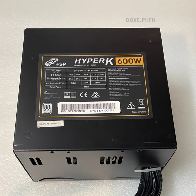 FSP HYPERK 600W hp호환600S POWERSTATION2 500W PS2-500NF2거새 원본 전원공급장치는 것처럼 작동