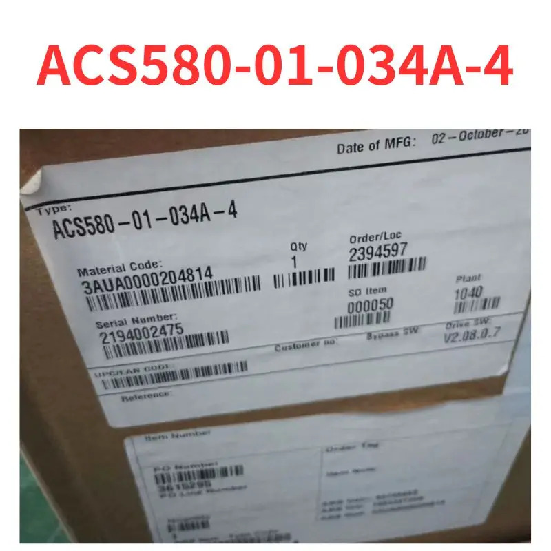 신 ACS580-01-034A-4 주파수 변환기 리퍼 완료