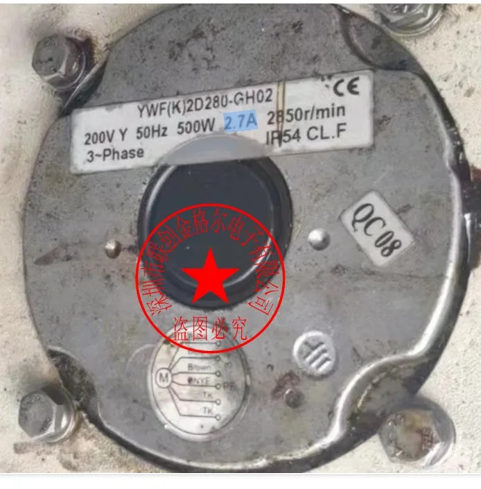 독일 YWFK2D280-GH02 200V500W 2.7A2850 IP54 3상팬